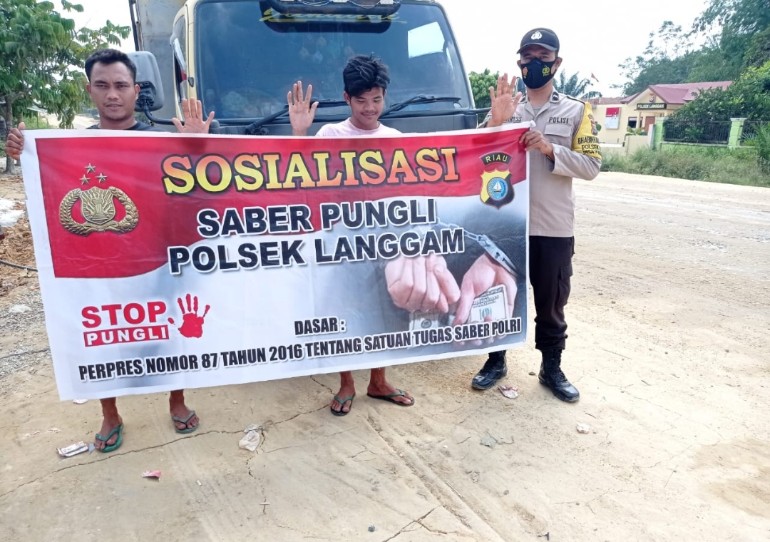 Cegah Pungutan Liar Polsek Langgam Gencar Lakukan Sosialisasi