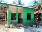 Sentuhan Akhir Rehab RTLH TMMD Ke-129 Kodim 0102/Pidie, Rumah Ibu Mulya Masuki Tahap Pengecatan