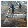Camat Pangkalan Kerinci Masih Berjibaku Padamkan Api Bersama BPBD Pelalawan