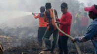 Kebakaran Hutan Di Pelalawan Meluas,Tim Gabungan Berjuang Padamkan Titik Api Baru