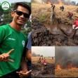 FOWLER Pelalawan Apresiasi Keseriusan Camat Pangkalan Kerinci,BPBD dan Damkar Tangani Karhutla