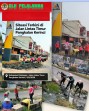 Sesuai Instruksi DLH Pelalawan Berantas Endapan Lumpur di Jalan Kota Pangkalan Kerinci