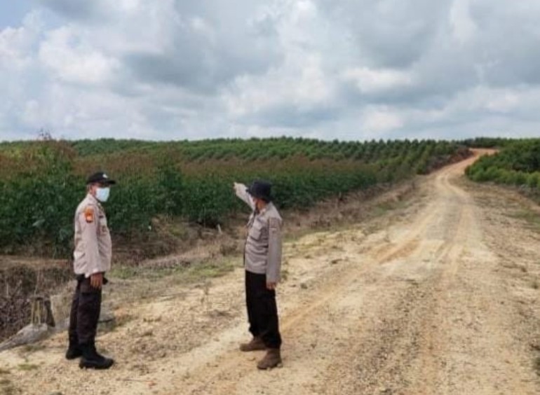 Polsek Bunut Tak Henti-hentinya Lakukan Pencegahan Karhutla