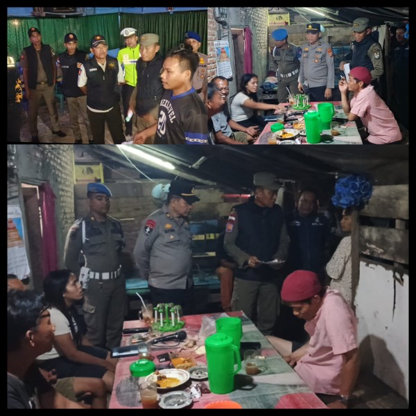 Tim Gabungan Polres dan Satpol PP Pelalawan Patroli Caffe Remang-Remang, Tindaklanjuti Laporan Masyarakat