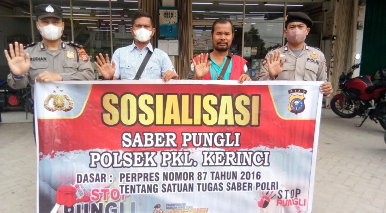 Untuk Mengatasi Praktek Pungli, Polsek Pangkalan Kerinci Gencar Lakukan Sosialisasi