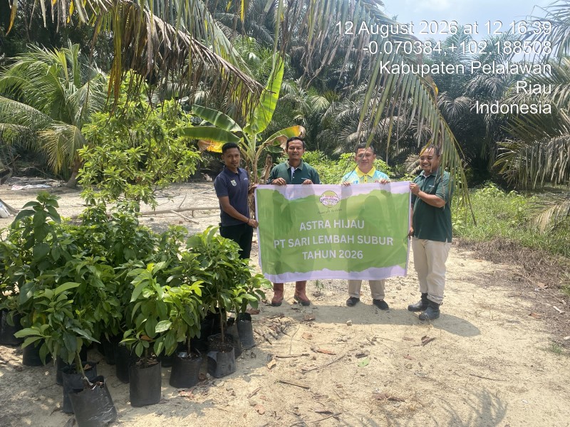 Penghijauan di Rawang Sari, PT SLS Salurkan 40 Pokok Alpukat Aligator untuk Masyarakat