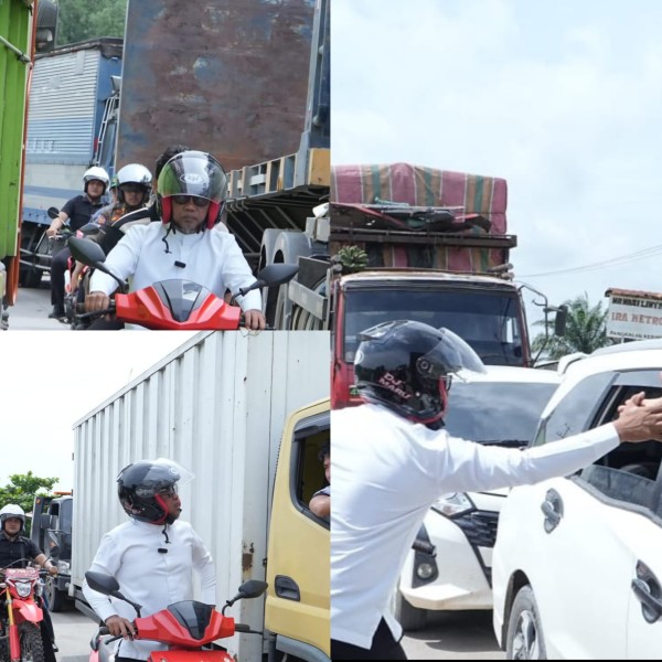 Bupati Tinjau Kemacetan di KM 83 Desa Kemang, Pekerjaan Jalan Dihentikan Sementara