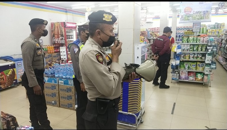 Giat Tekan Penyebaran Covid-19 Terus di Laksanakan Polsek Pangkalan Kuras