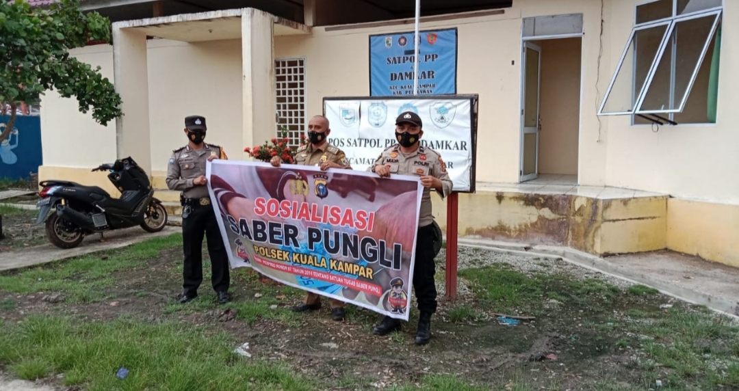Hindari Praktek Pungli, Polsek Kuala Kampar Sosialisasi Saber Pungli
