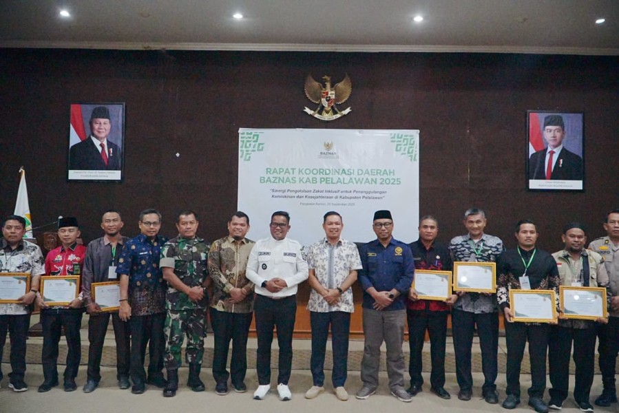 Bupati Zukri Buka Rakorda BAZNAS Kabupaten Pelalawan 2025