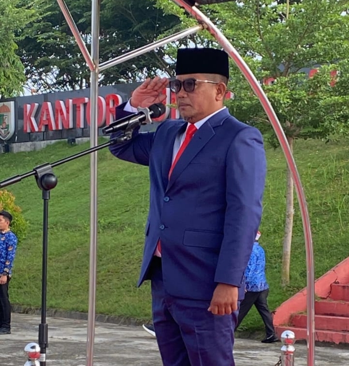 Bupati Pelalawan Pimpin Upacara Peringatan Hari Lahir Pancasila Tahun 2025