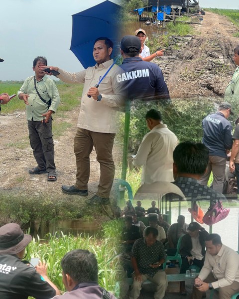 Dugaan Penutupan Anak Sungai Oleh PT PHI Masih Bergulir, Kades Kuala Terusan Gandeng Pengacara Bersama Masyarakat Turun ke Lokasi