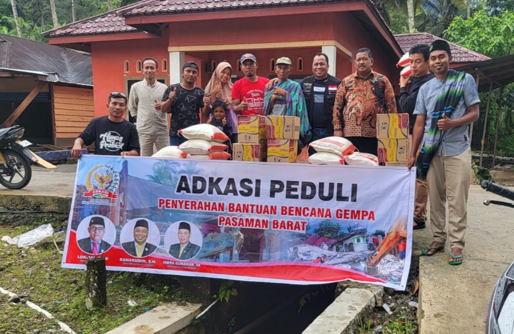 Tinjau Lokasi, Waketum Adkasi Berikan Bantuan Untuk Para Korban Gempa