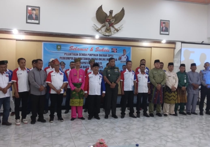 Pelantikan DPD PWMOI Kabupaten Bengkalis di Gedung Daerah