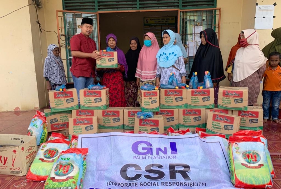 Ramadhan Berbagi, PT. Gandaerah Hendana Bagikan Paket Sembako ke Janda Tua dan Warga Kurang Mampu
