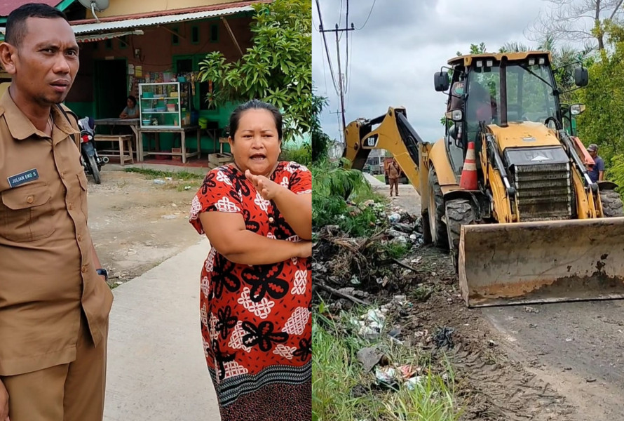 Respon Cepat DLH Pelalawan,Sampah di Jalan Wajib Senyum Kembali Di Angkut.