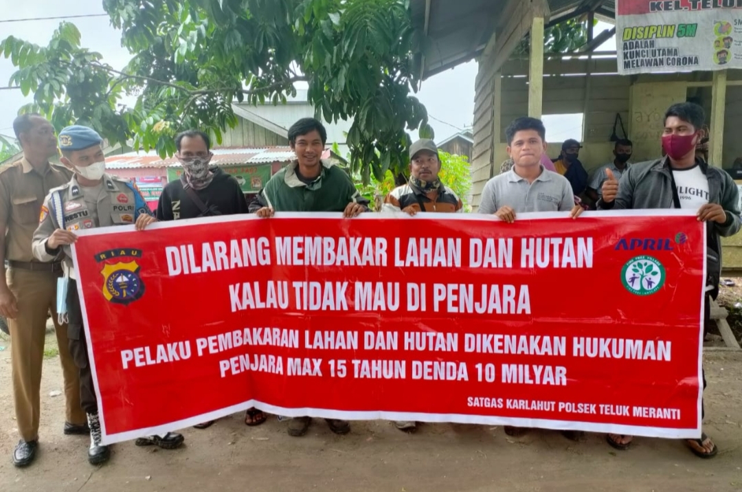 Pencegahan Kebakaran Hutan dan Lahan, Polsek Teluk Meranti Gencar Patroli