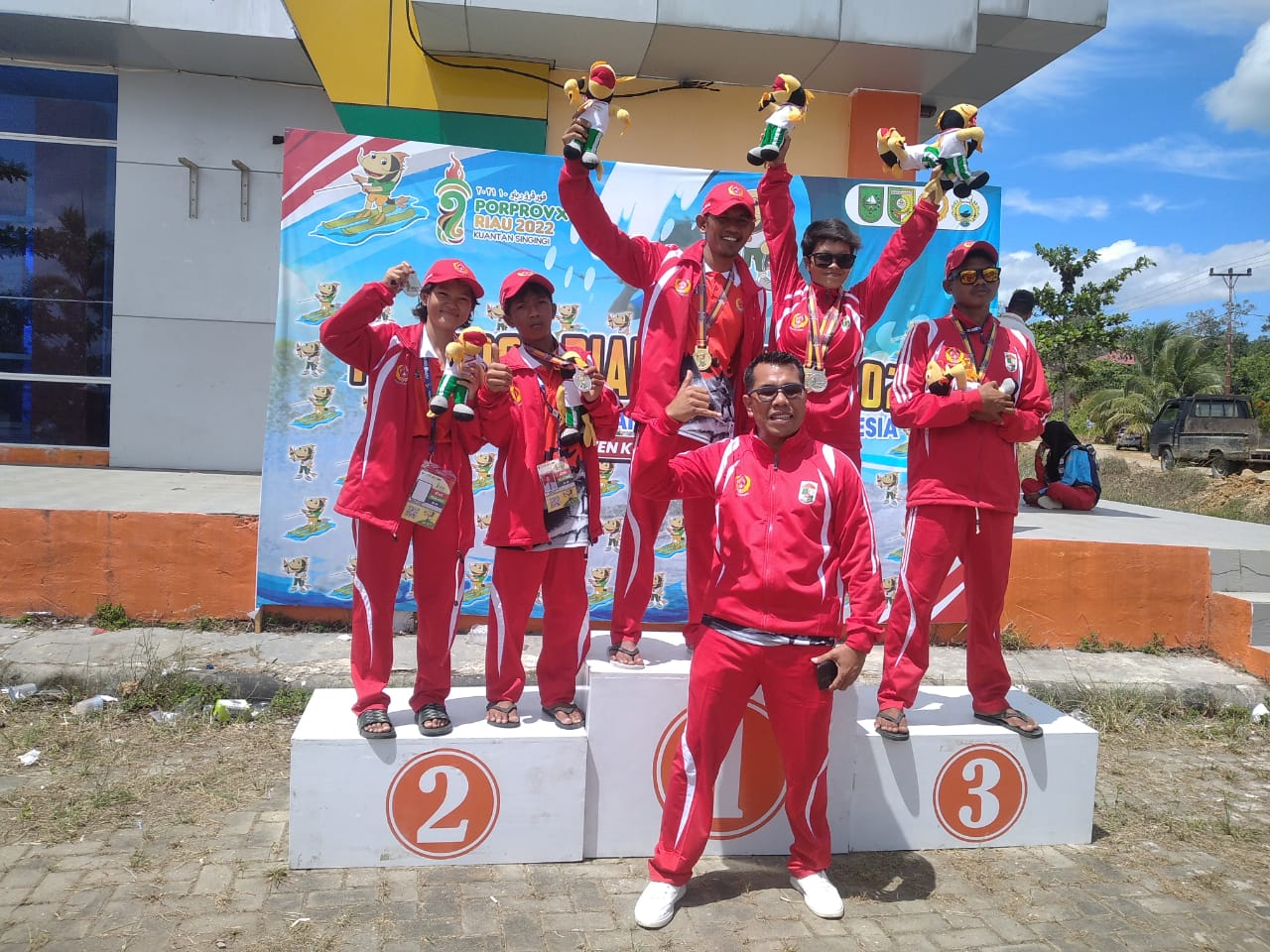 Hari Terakhir Porprov Riau X 2022 , Ski Air Pelalawan Borong 7 Medali.