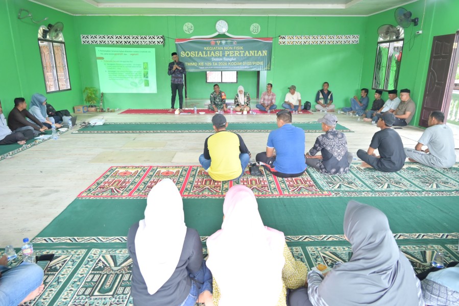Bukan Sekadar Bangun Jalan, TMMD ke-129 Bekali Petani Lhok Panah dengan Ilmu Tingkatkan Hasil Pertanian