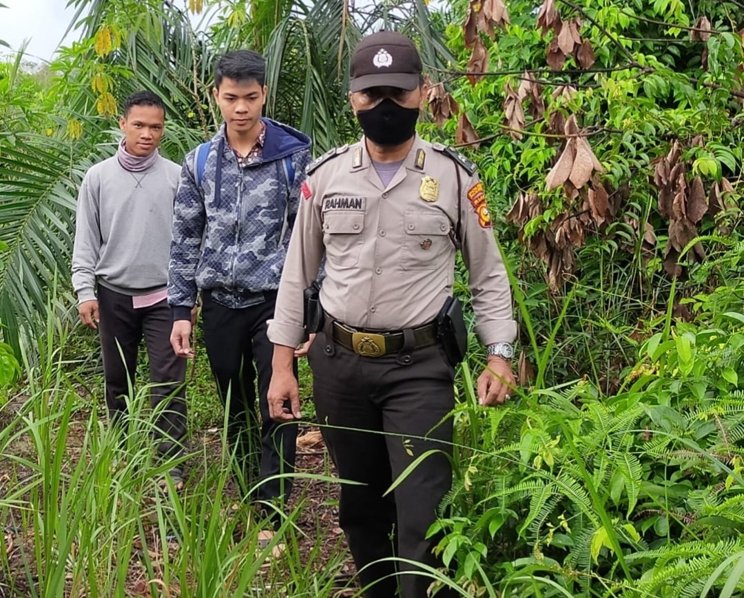 Tak Ingin Terjadi Karhutla, Polsek Bandar Sei Kijang Patroli di Lokasi Rawan Kebakaran