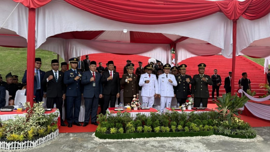 Khidmatnya Upacara Detik-Detik Proklamasi HUT ke-80 RI di Pelalawan