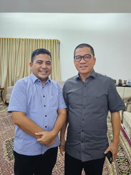 Pertemuan H. Nasarudin dengan Waketum DPP PAN: Sukseskan Program KIM di Pelalawan