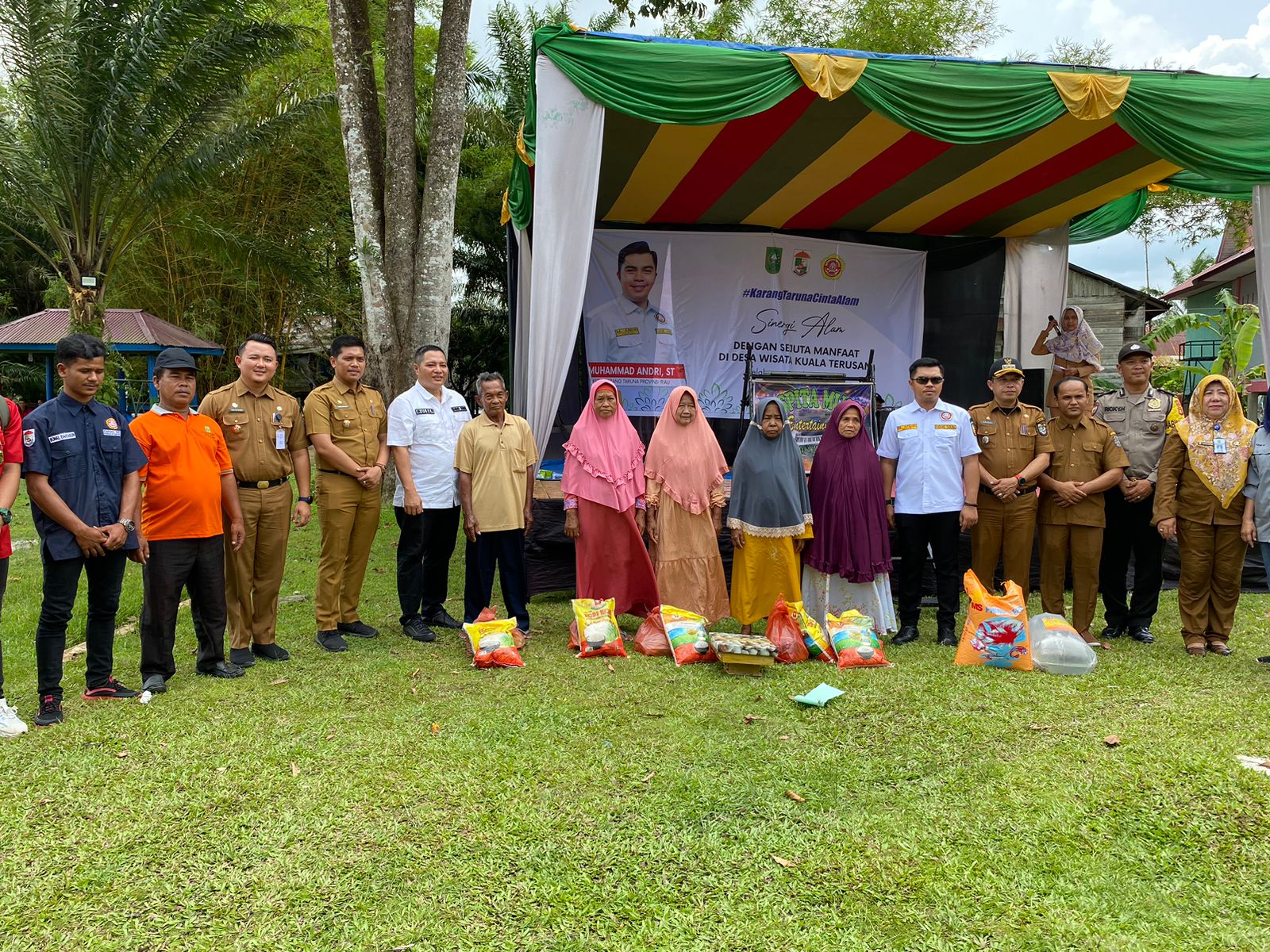 Agenda Sinergi Alam Sejuta Manfaat,Ketua Karang taruna Riau Muhammad Andri ST Kunjungi Desa Kuala Terusan.