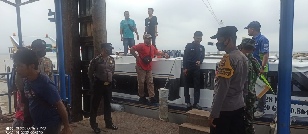 Polsek Kuala Kampar Cegah Aksi C3, Pantau Aktivitas Pelabuhan