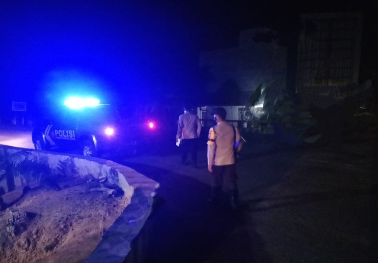 Dilakukan Secara Rutin, Polsek Pangkalan Lesung Patroli Blue Light di Wilayah Hukumnya