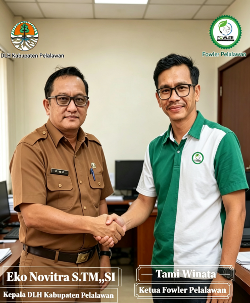 DLH Pelalawan Sampaikan Ucapan Selamat dan Sukses Kepada Tami Winata Atas Berdirinya Fowler Di Pelalawan