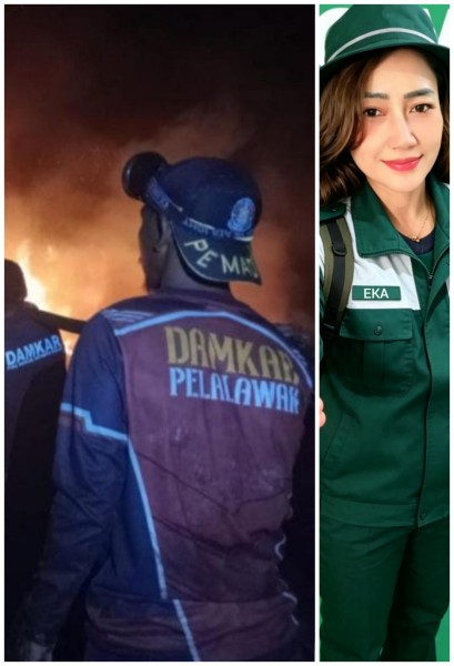 Pemerhati Lingkungan Eka Fowler Provinsi: Damkar Pahlawan Berjibaku Padamkan Api Hingga Malam Hari