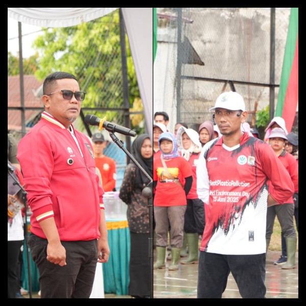 Bupati Pelalawan Pimpin Apel Peringatan Hari Lingkungan Hidup Sedunia Tahun 2025