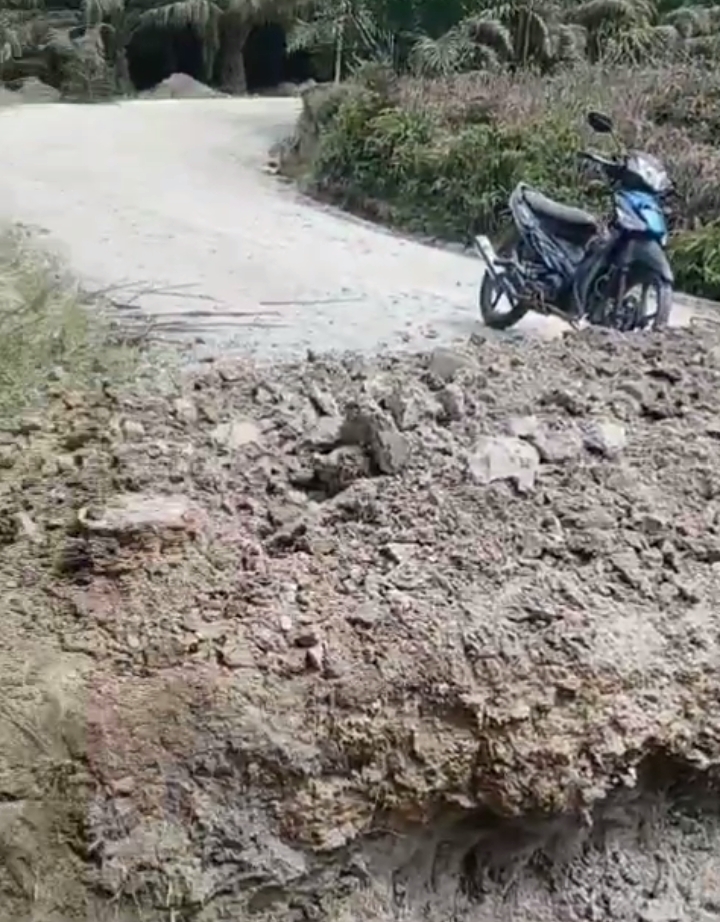 Konflik Lahan, Warga Putus Akses Jalan PT Arara Abadi di Sorek