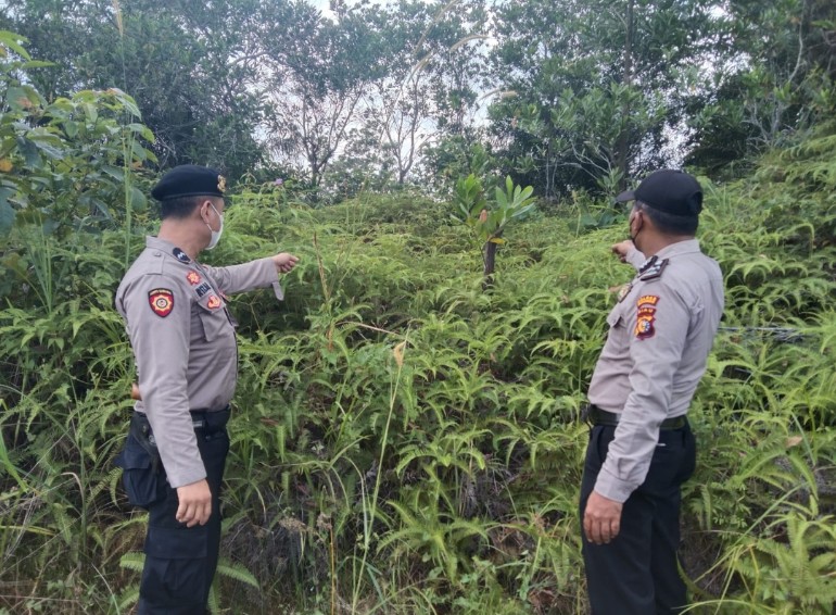 Polsek Pangkalan Kerinci Lakukan Pemantauan di Lokasi Rawan Kebakaran