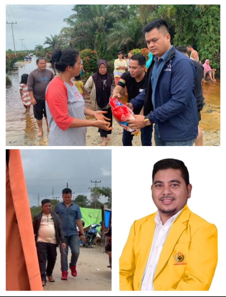 MKGR Riau Berikan Bantuan Banjir Di Kabupaten Pelalawan