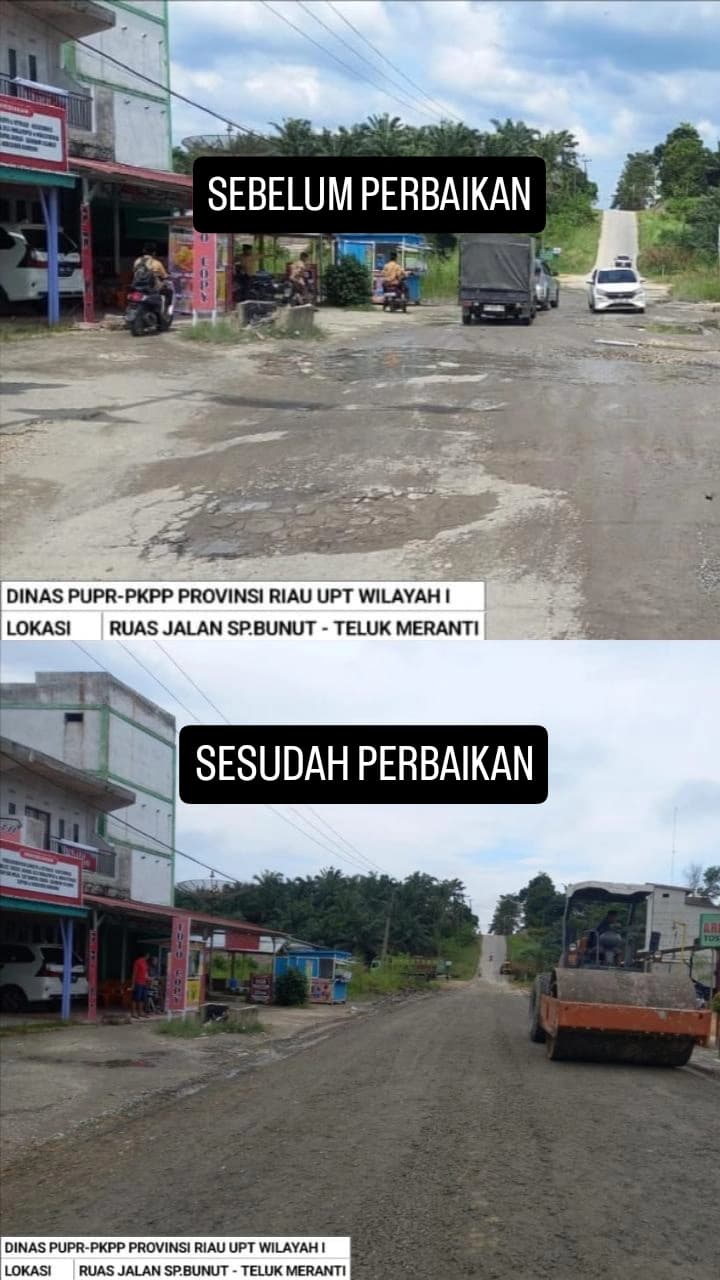 Tuai Pujian Dari Warga,Bupati Zukri Berhasil Dorong Perbaikan Jalan Lintas Bono Di Kecamatan Bunut.