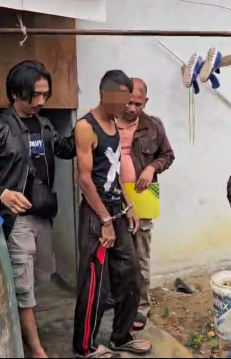 Bejat Ayah Tiri! Cabuli Anak Sambung, Kini Meringkuk di Sel Polres Pelalawan