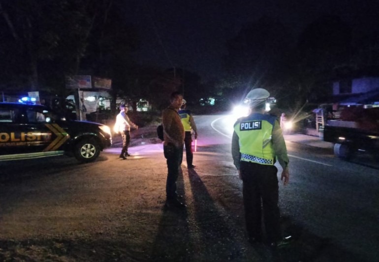 Polsek Bandar Sei Kijang Gelar Patroli Blue Light Pada Jam Rawan