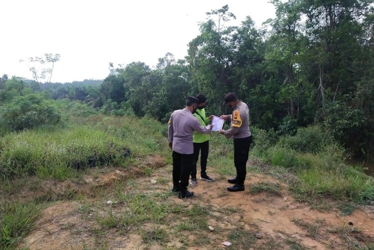 Pencegahan Karhutla Terus dilakukan Polsek Pangkalan Lesung